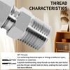 ChillWaves 304 Stainless Steel Compression Tube Fitting, 3/8" OD x