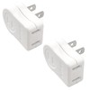 F-FACTORY FE-ELA-YKW-2P L-Shaped Plug Outlet for Landscape Use, 1 Outlet