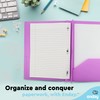 Plastic Folders with Pockets and Prongs Purple - Two Pocket