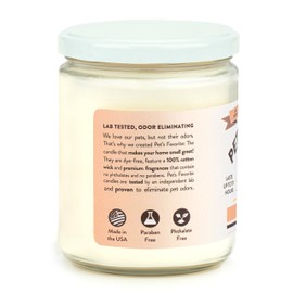 Pet's Favorite - Tested & Proven - Odor Eliminating Candle, Pet-Friendly Scented Candle, in 7 Great Fragrances – 70-Hour Burn Time, Cotton Wick (French Vanilla, Pack of 2)