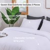AveLom Seersucker Queen Comforter Set (90x90 inches), 3 Pieces -