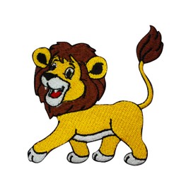 Cute Lion Patch, Animal Patch, Lion Patch, Cartoon Patch, Kids Patch Embroidered Iron on Sew on Patch Badge for Clothes etc. 8x7cm