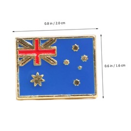 Baluue National Flag Brooch Metal Fashion Breastpins Creative Clothes Badge for Festivals Parties and Everyday Wear Red Turkey Design