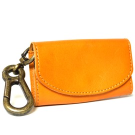 atelier CODEL Tochigi Leather Key Case With Coin Purse, Genuine Leather, Made in Japan - yellow -
