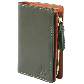 CCOMPANY LIMITED Cortiva 2 Men's Medium Wallet, Coin Purse, Card Case, Cowhide Leather, Full Vegetable, Tanned, green