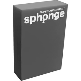 Super Absorbent Sponge by SPh2ONGE (Grey) | Multi-Purpose | Designed to Hold x10 its Weight in Liquid | Re-usable | Perfect All Around Your Home | Effective on Every Surface | Drip-Free and Durable