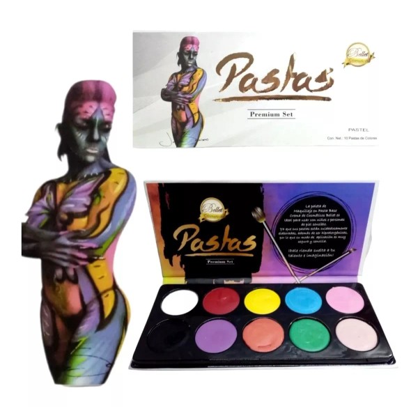 Bellet Set Premium Pintura Corporal Pintacaritas Bellet 10 Tonos