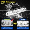 2 Pack Waterproof LED Boat Lights, 6.5inch 80W 8600LMS Boat