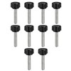 sourcing map M5 x 25mm Metric Male Thread Knurled Clamping