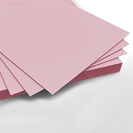 40 A6 Sheets of Card 250-260gsm Excellent for Cards, Scrapbook,Wedding Stationery (Baby Pink)