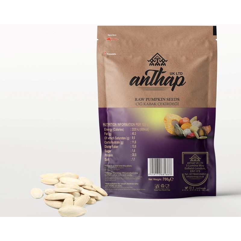 Anthap - Raw Unsalted Turkish Pumpkin Seeds in Shell -