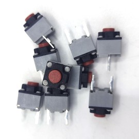 9 Piece Mute Tactile Push Button 6 * 6 * 7.3MM Square Silent Wireless Wired Mouse Micro Switch Mouse Button Tact Switch Fit for Home Appliance Security Equipment Toy Electronic Products