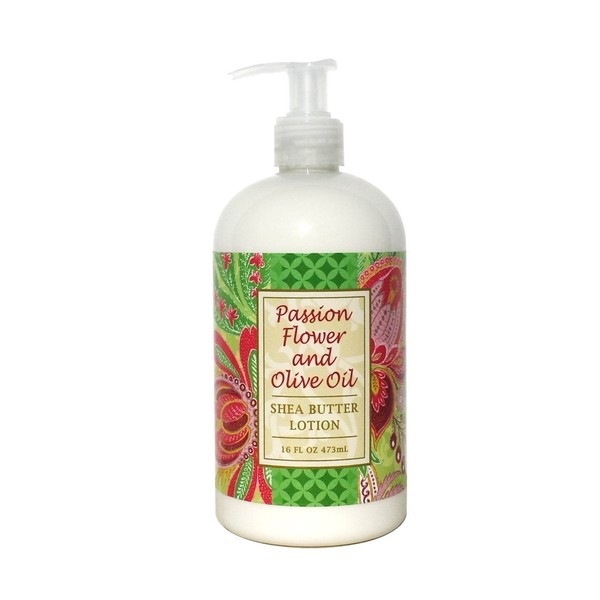 Greenwich Bay PASSION FLOWER Hand & Body Lotion, with Cocoa Butter, Shea Butter, Virgin Olive Oil, No Parabens 16 Oz.