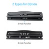 KW-triO Portable 3 Hole Punch Handheld Metal Hole Puncher 10