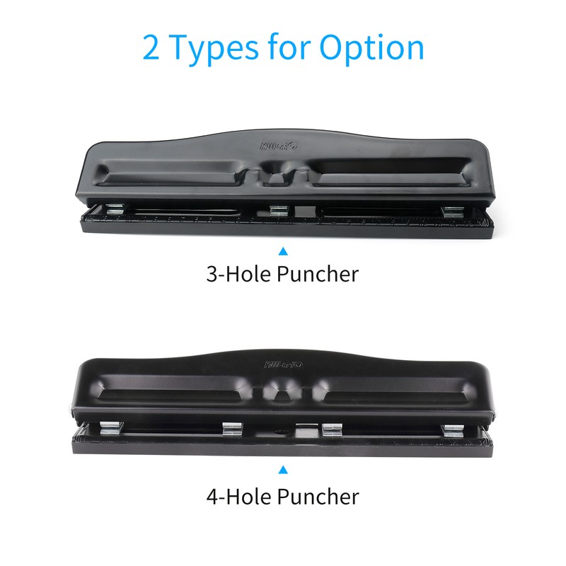 KW-triO Portable 3 Hole Punch Handheld Metal Hole Puncher 10