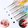 KLDKUST 5PCS Dotting Pens and 3PCS Nail Painting Brushes, Double