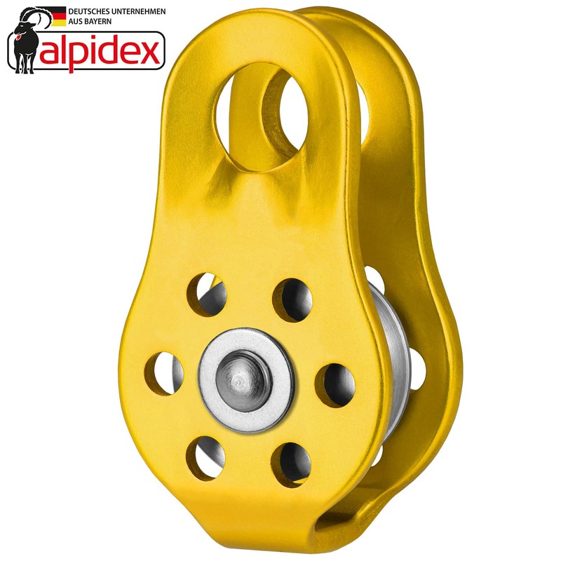 ALPIDEX Fix Pulley Pulley 22 kN Suitable for Textile Ropes