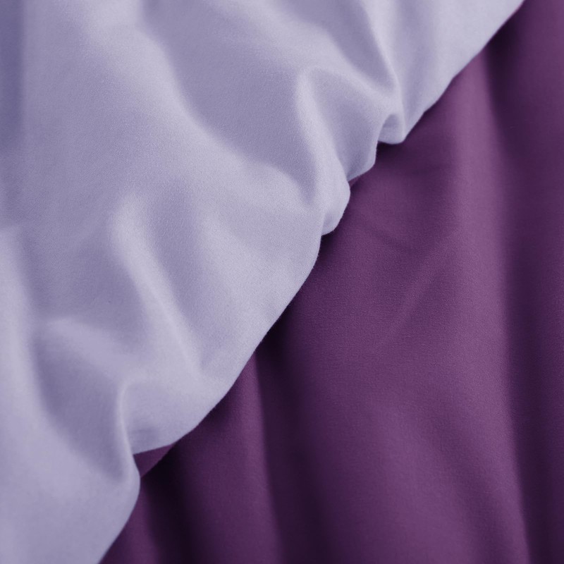 Aisbo Bed Linen 200 x 220 cm 3-Piece Purple/Lavender -