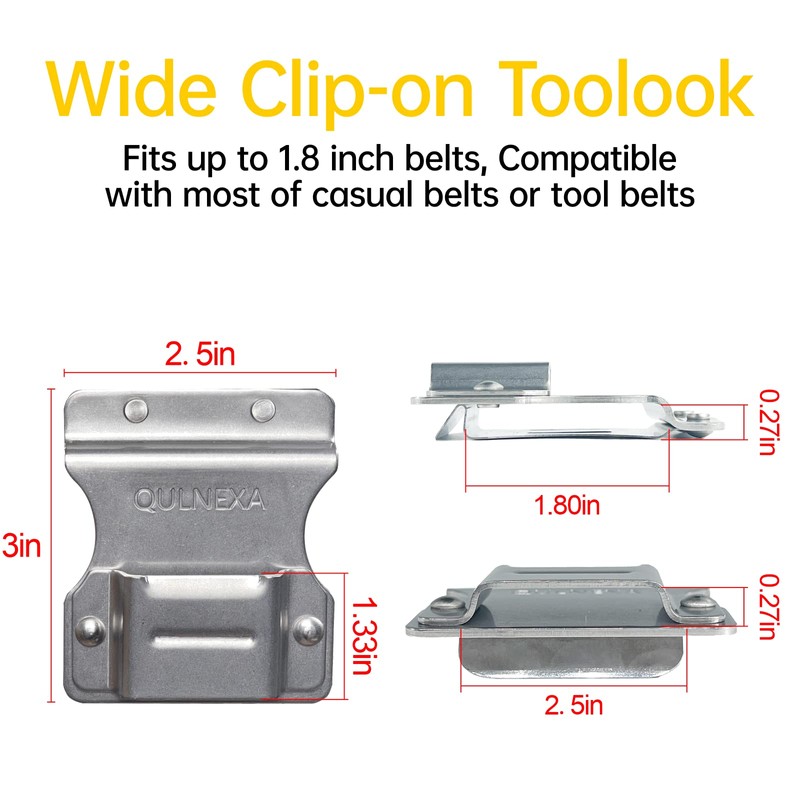Clip On Tool Belt Drill Holder, Holster Tool Belt Clip