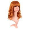 MapofBeauty 14 Inch/35 cm Short Wavy Curly Women Fresh Bright