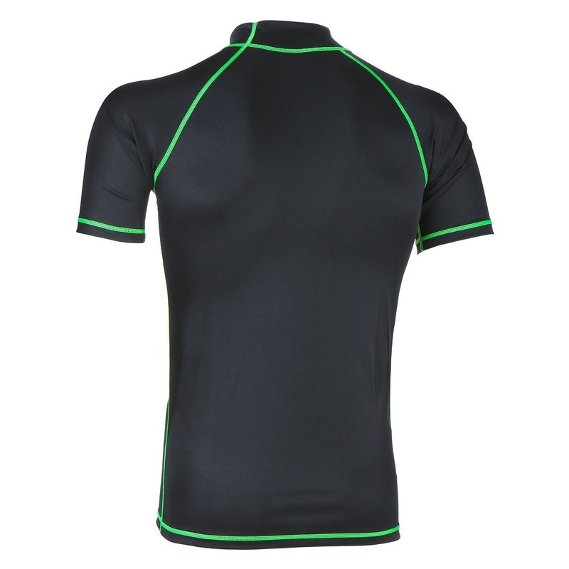 SEAC Men's Rash Guard T Black, Short Sleeve, Sun Protection