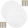Operitacx 4pcs Ceiling Cover Plate Ceiling Hole Covers with Screws