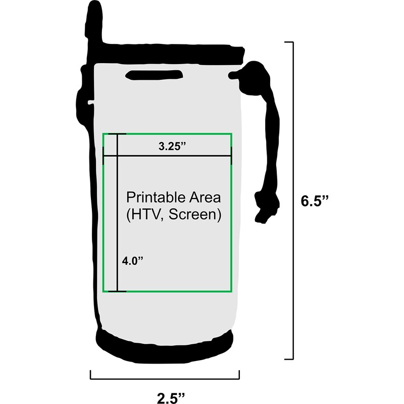 Blank Neoprene Water Bottle Coolie (1, Purple)