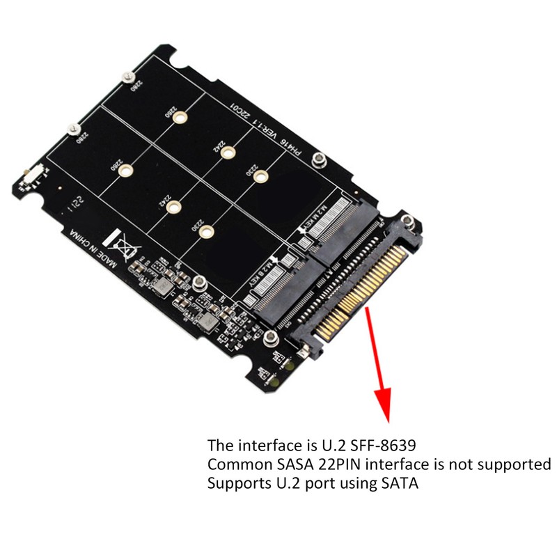 NGFF M Key to M.2 NVME SSD Enclosure High Speed