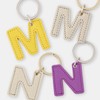 [Slip-on] Keychain (JK-1401 Alphabet Keychain, Medium, Yellow), One Size