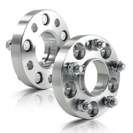 5x120 to 5x114.3 Wheel Adapters 25mm (1 Inch) – 2pcs Hubcentric 64.1mm Bore – M14x1.5 Studs – Fits Acura & Honda with 5x120 Hub to Mount 5x114.3 Wheels – Trimming Factory Studs May Be Required