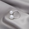 Pearl Ring for Women Pearl Finger Ring Dainty Adjustable Open