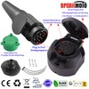 SPARKMOTO 13 Pin Trailer Plug and Socket, 12V Towing Caravan