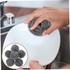 CHILDWEET 6PCS Stainless Steel Pot Scrubbers Reusable Steel Scrubber for