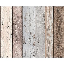 CONCORD WALLCOVERINGS ™ Sample Textured Wallpaper Wooden Planks, 855039