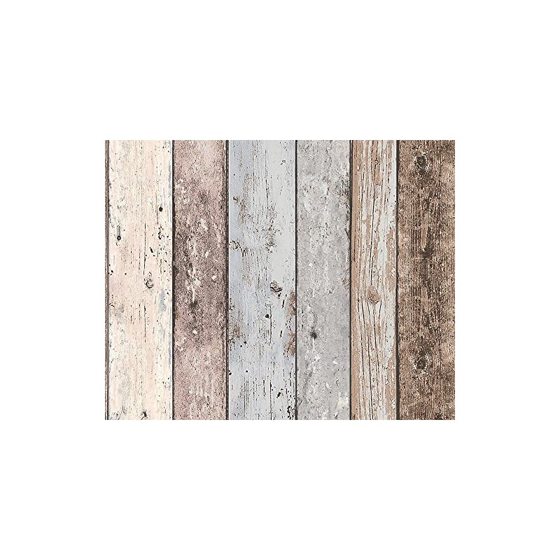 CONCORD WALLCOVERINGS ™ Sample Textured Wallpaper Wooden Planks, 855039