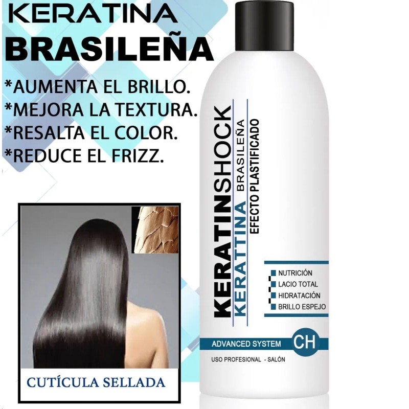Keratina Brasileña Alaciante Cirugía Capilar + Shampoo 250ml