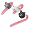 Joie Kitchen Gadgets 067742-124159 Meow Bag Ties, Plastic, White/Black/Grey