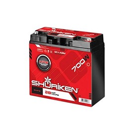 SHURIKEN 700W 28AMP Hours Compact Size AGM 12V Battery