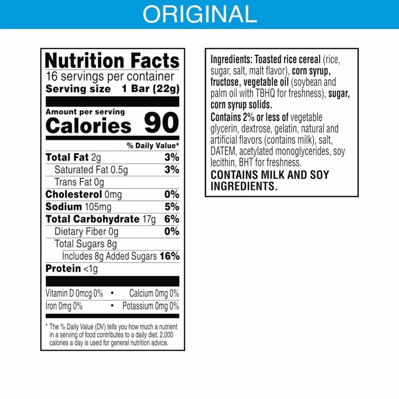 KELLOGG CO Rice Krispies Treats Crispy Marshmallow Squares, original (