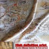 Pirate Treasure Map Background Banner Flag 3X5Ft -Four Brass Grommets