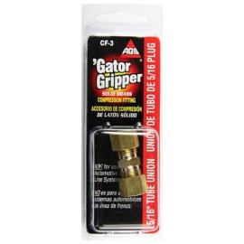 AGS Gator Gripper (CF-3) 5/16" / 7.9mm - Tube Union Solid Brass (Pack Of 1)