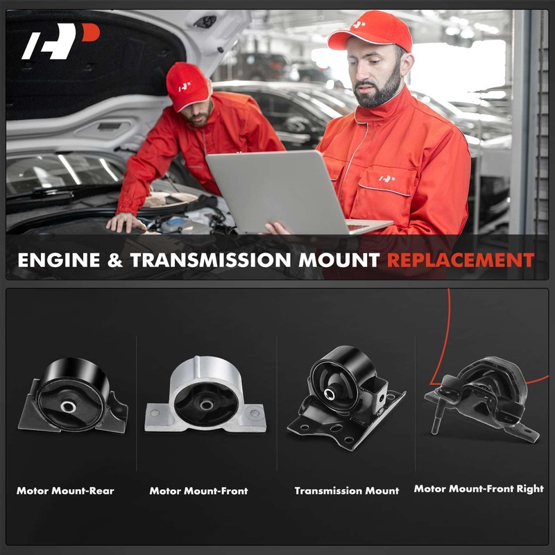 A-Premium 4PCS Engine Motor Mount and Transmission Mount Set Compatible