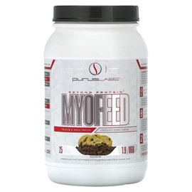 Purus Labs Myofeed Blended Protein | Ultra Filtered Whey Isolate & Concentrate | Soluble Fiber & Digestive Enzymes | 25 Servings (Chocolate Cookie Crunch)