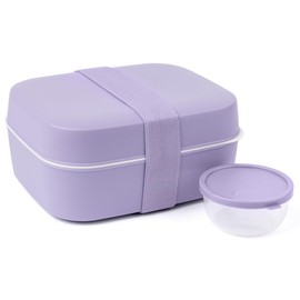 Amuse 3 in 1 Adult Lunch Box Bento Box, Lunch Box with Compartments, Perfect as Meal Prep Boxes, Adult Lunch Box and Lunch Box with Dividers, Bento Lunch Box Including Snack Boxes