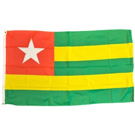 NWFlags Togo Flag 5ft x 3ft 75d Premium Polyester Suitable For Flagpoles