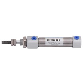 Max. 1 Mpa double-acting stroke 15 mm / 0.6 inch air pneumatic cylinder stroke screwed piston rod action