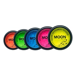 Moon Glow - Neon UV dye blender 3 g set with 5 colours - a spectacular glowing effect in UV and black light