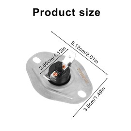 2pcs HH18HA452 Furnace Flame Rollout Limit Switch, L250 High Temp Safety Switch Compatible with Carrier Bryant Payne HVAC Systems Replacement for Furnace Parts