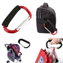 ZUJHPYMI 1Pc Carabiner Hook with Sponge 5.5inch for Sports Outdoors, D-Shape Large Aluminum Carabiner Clip Outdoors Recreation Climbing Carabiners Quickdraws Nonlocking Carabiners