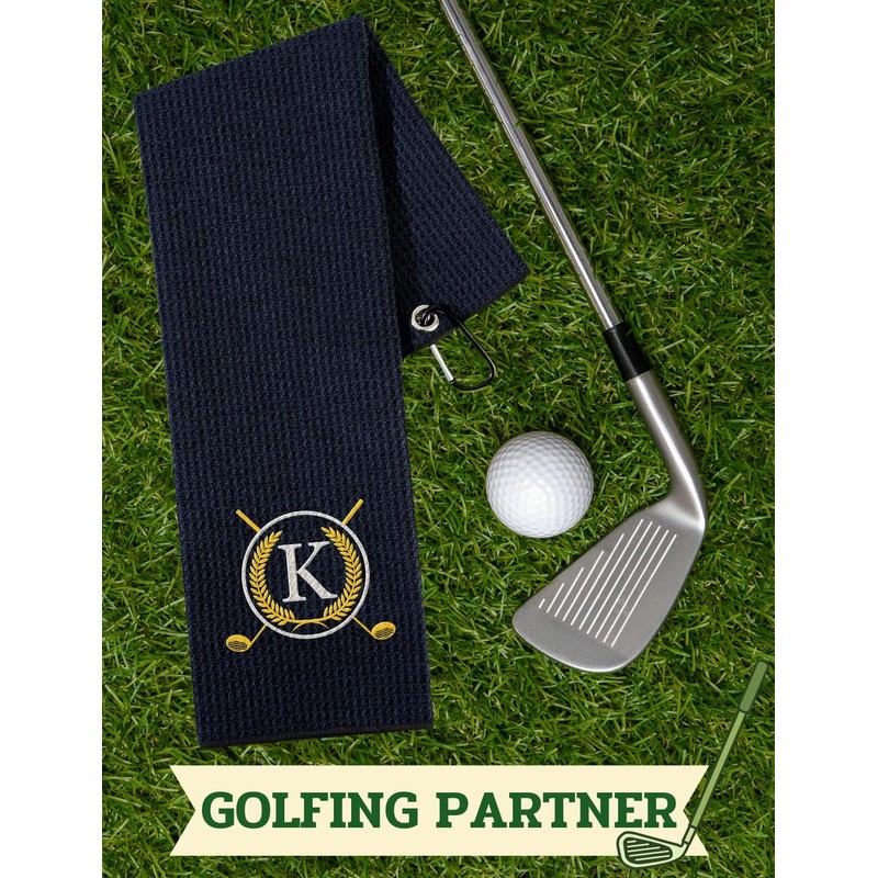 CybGene Golf Towels Gift, Monogrammed Golf Towels for Golf Bags